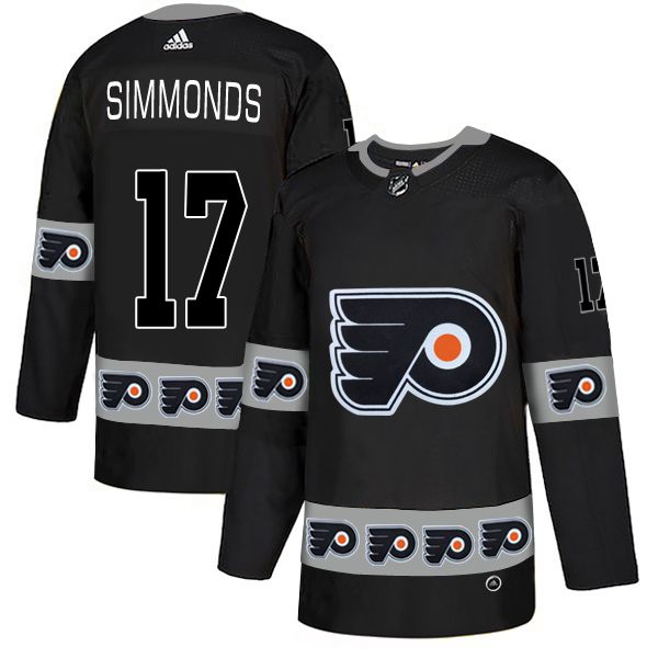 Men Philadelphia Flyers #17 Simmonds Black Adidas Fashion NHL Jersey